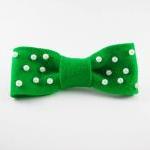 Cute Green Pearl Bow Clip
