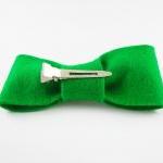 Cute Green Pearl Bow Clip