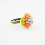 Soft Leafy Flower Ring - On..